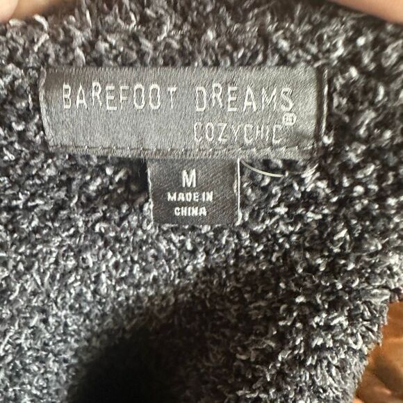 Barefoot Dream Cozychic gray camo M plush luxe pullover sweater - Picture 4 of 4